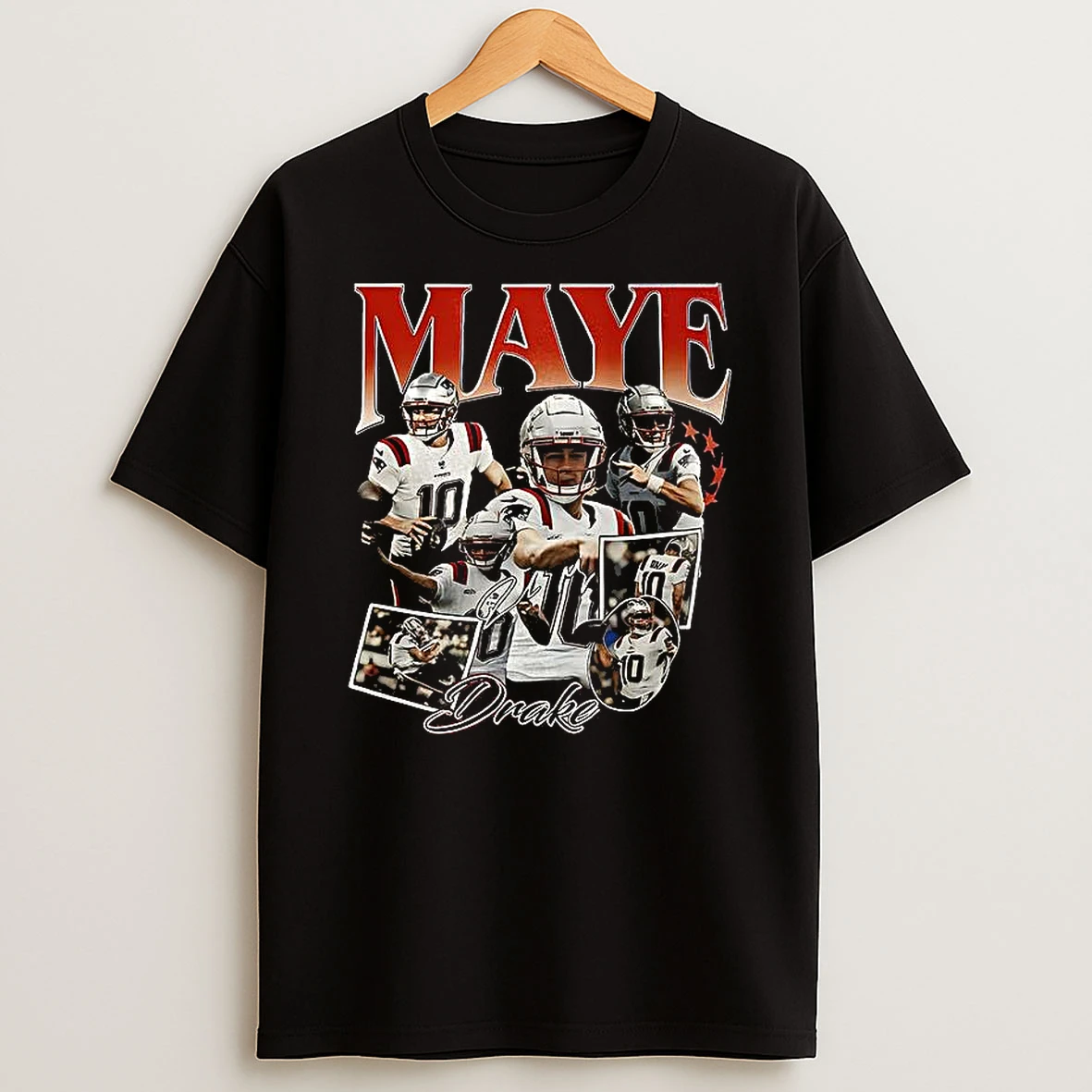 Maye Drake Graphic New England Patriots Football Signature Shirts