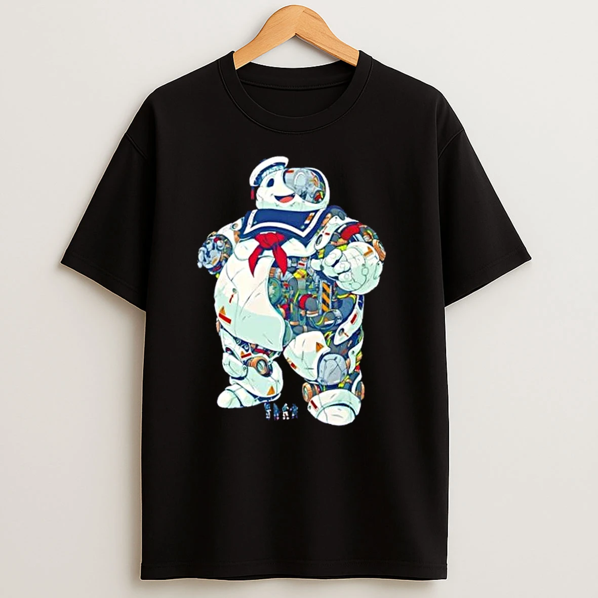 Mecha Stay Puft Robot Mashup Design T Shirts