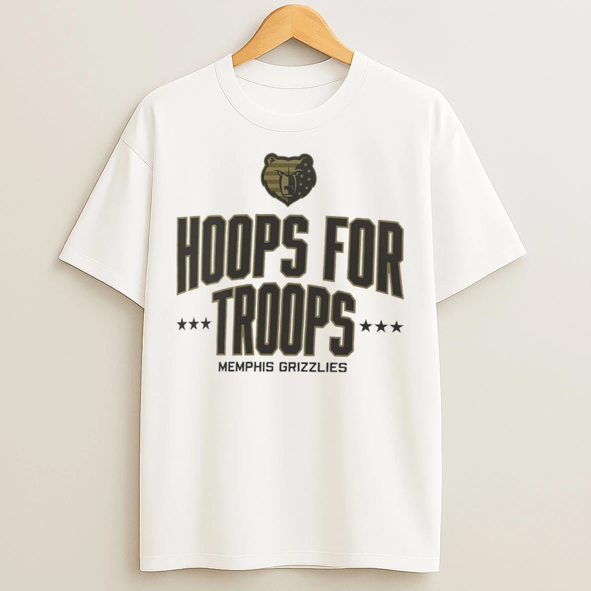 Memphis Grizzlies Hoops For Troops T Shirts
