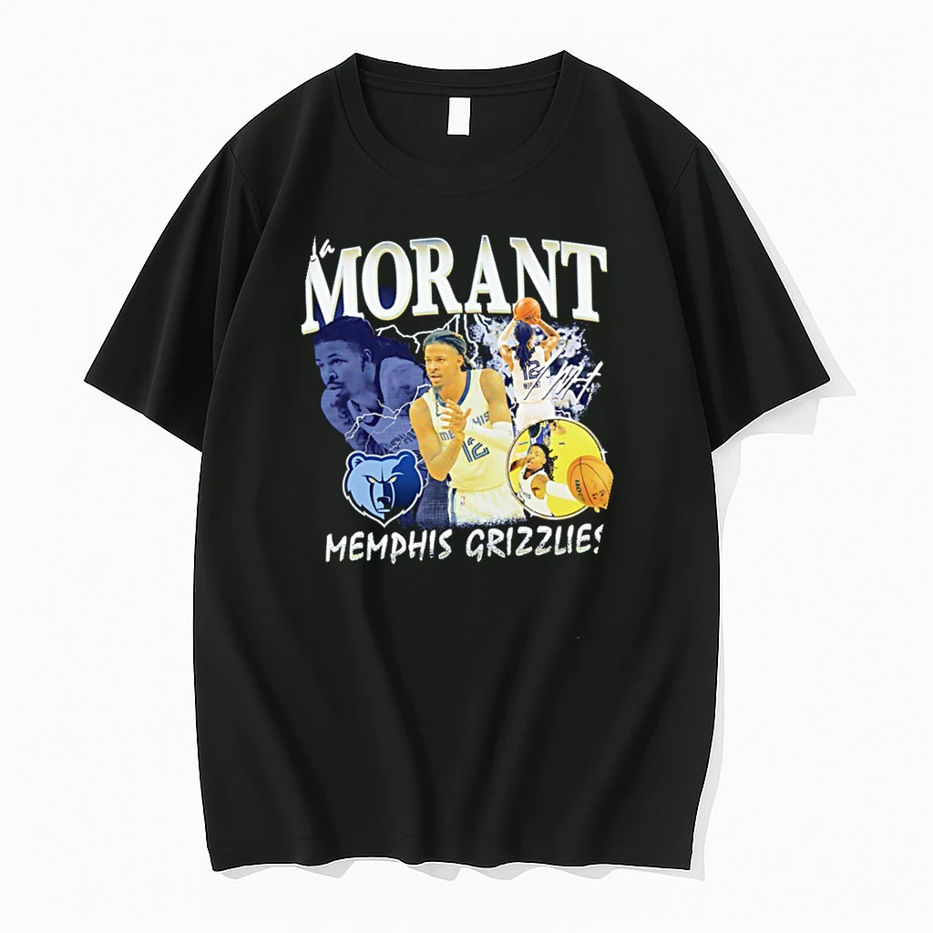 Memphis Grizzlies Ja Morant Player Collage Signature Graphic Shirts