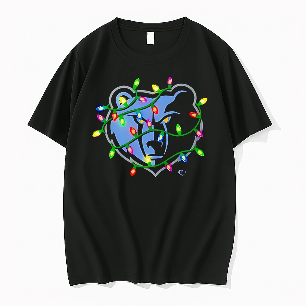 Memphis Grizzlies Logo Lights Merry Christmas Shirts
