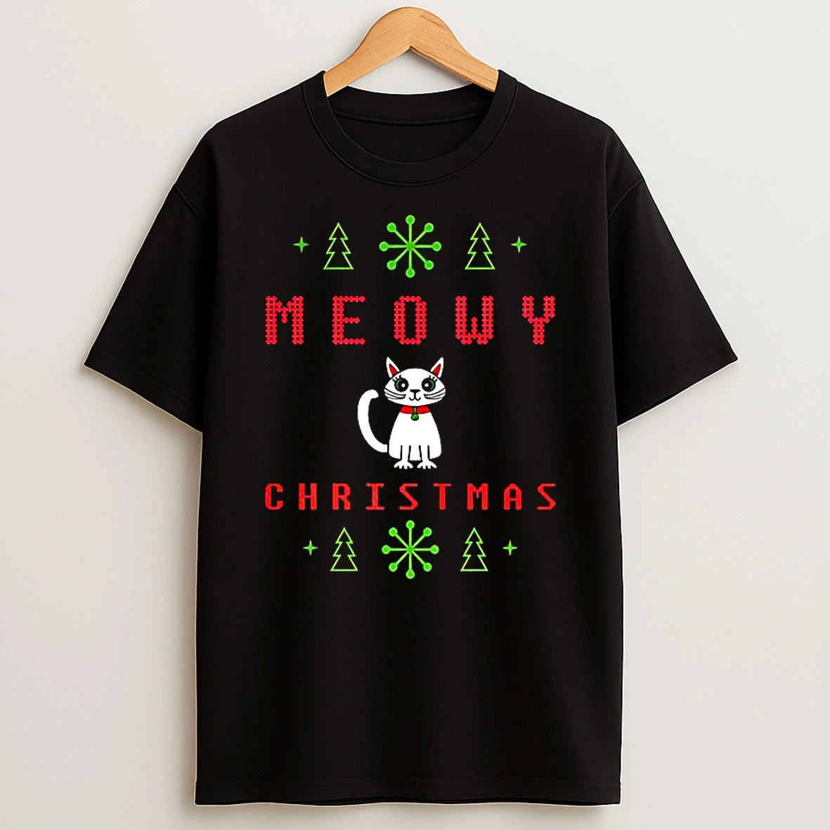 Meowy Christmas Cat Shirts
