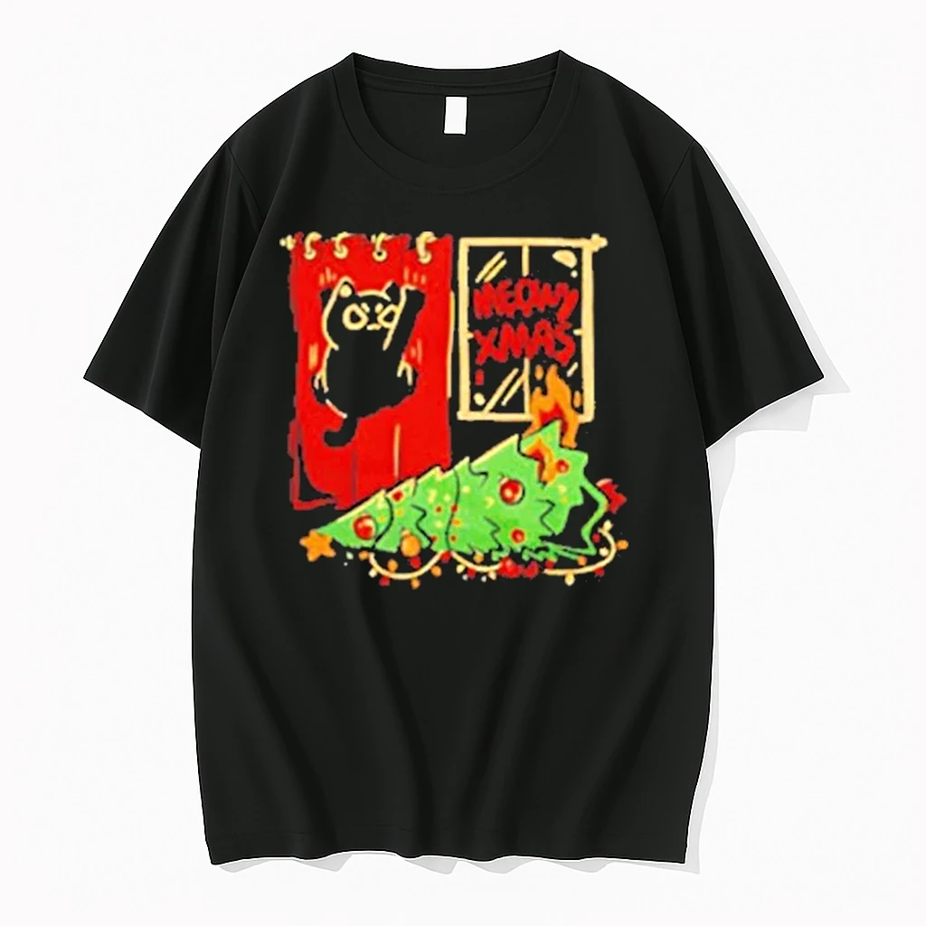 Meowy Xmas Cat Christmas Shirts