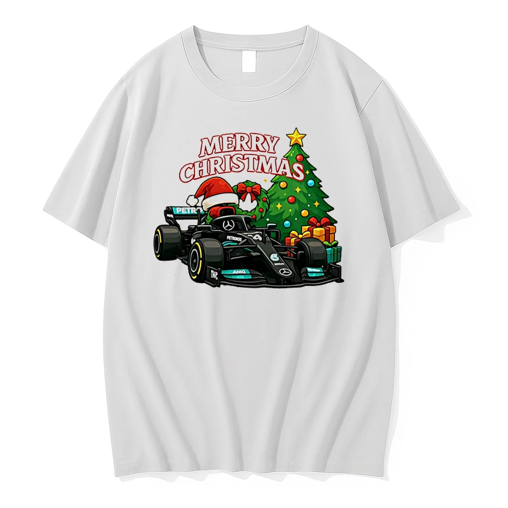 Mercedes F1 Christmas Tree Santa Hat 2025 Shirts