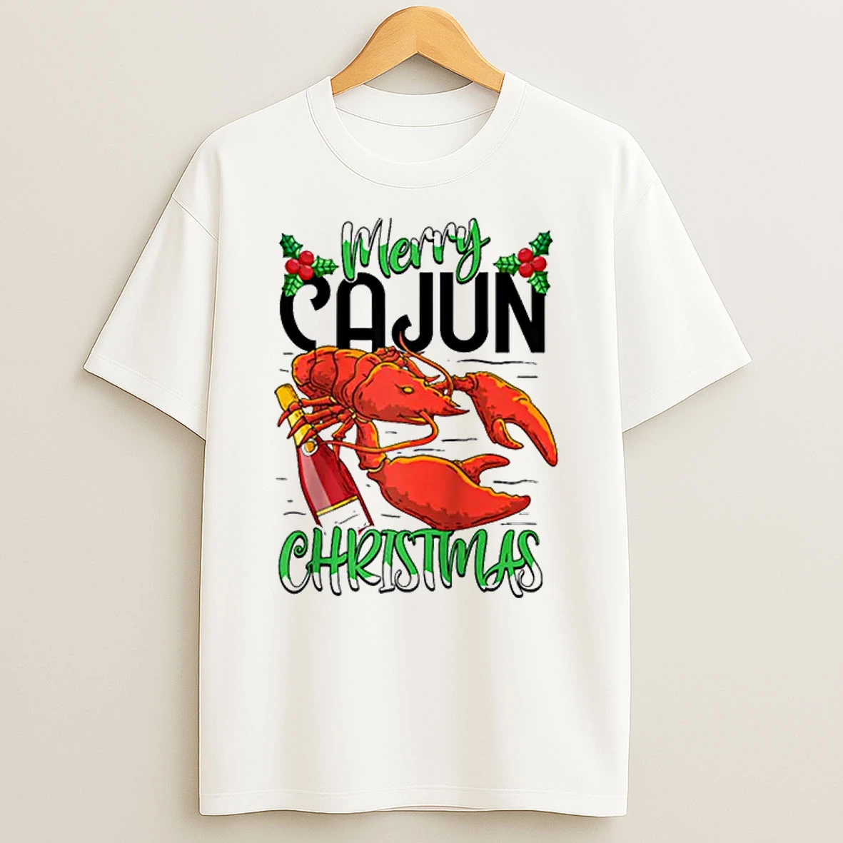 Merry Cajun Christmas Louisiana New Orleans Xmas Holiday Raglan Shirts