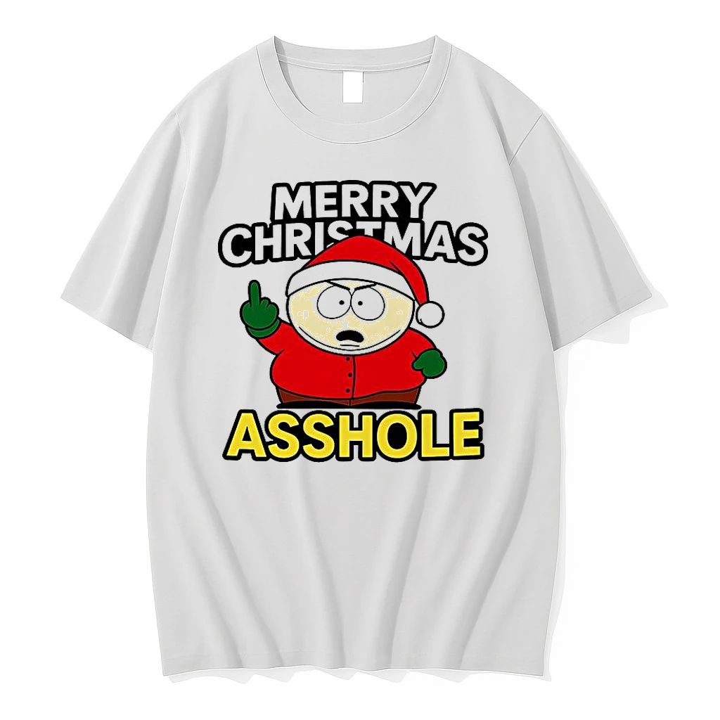 Merry Christmas Asshole Eric Cartman Middle Finger South Park Christmas Shirts