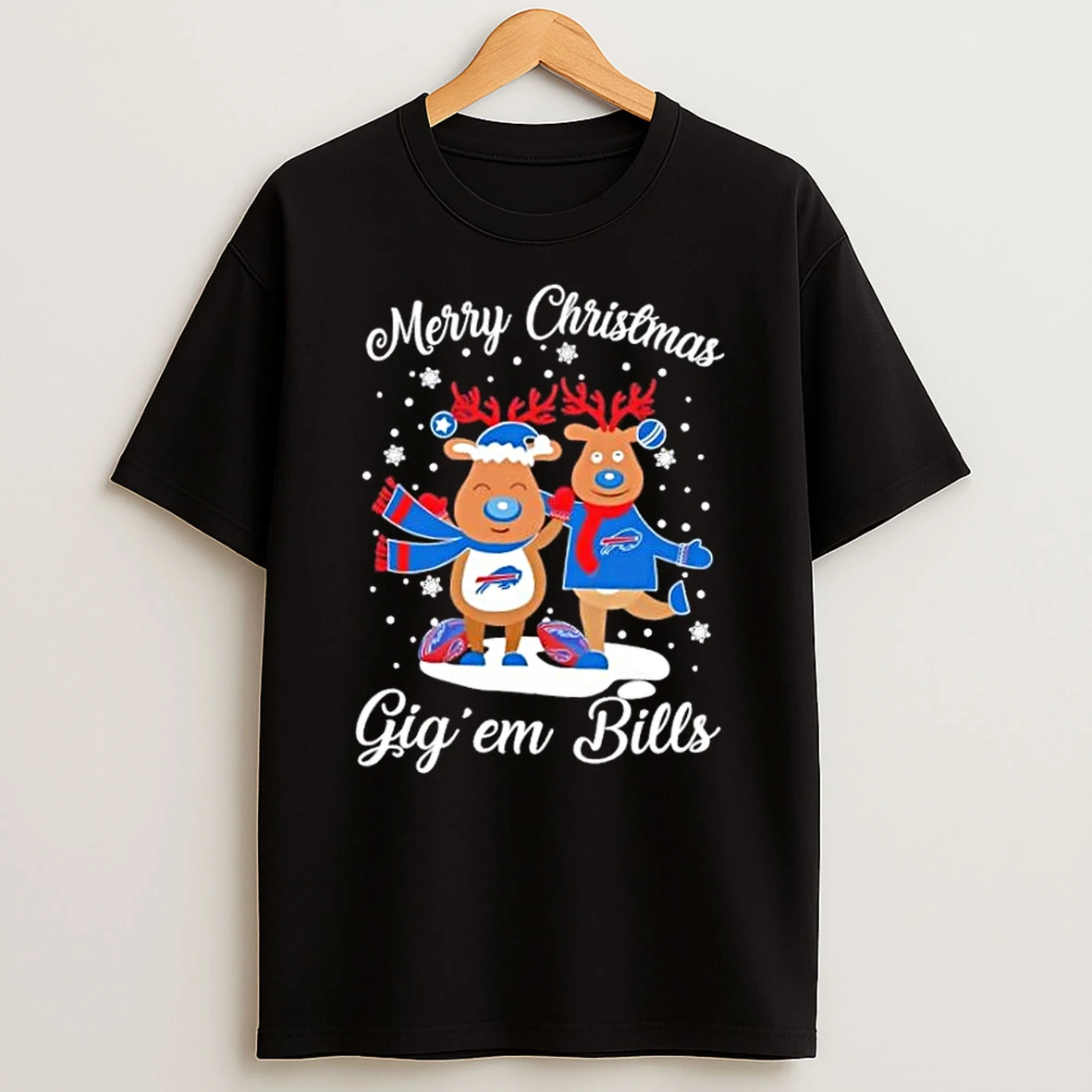 Merry Christmas Gig Em Buffalo Bills Football Shirts