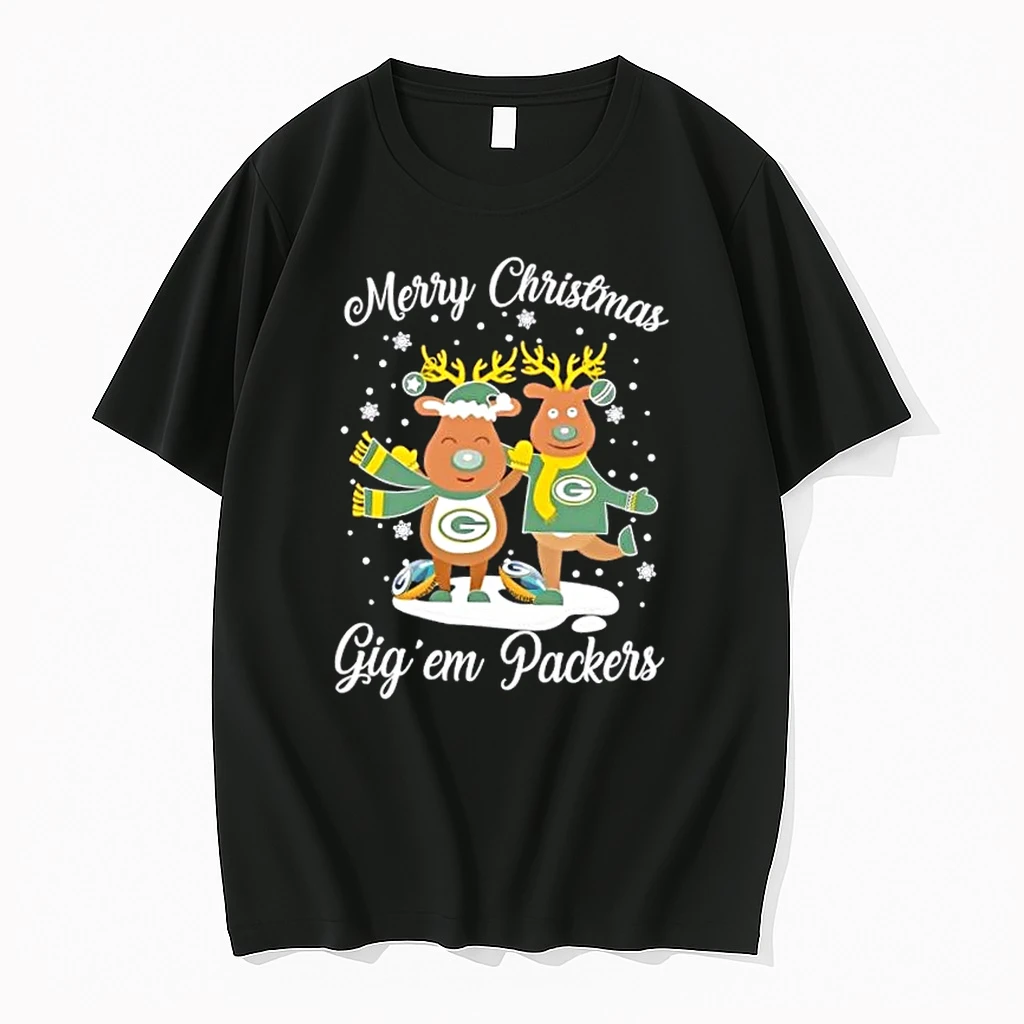 Merry Christmas Gig Em Green Bay Packers Shirts