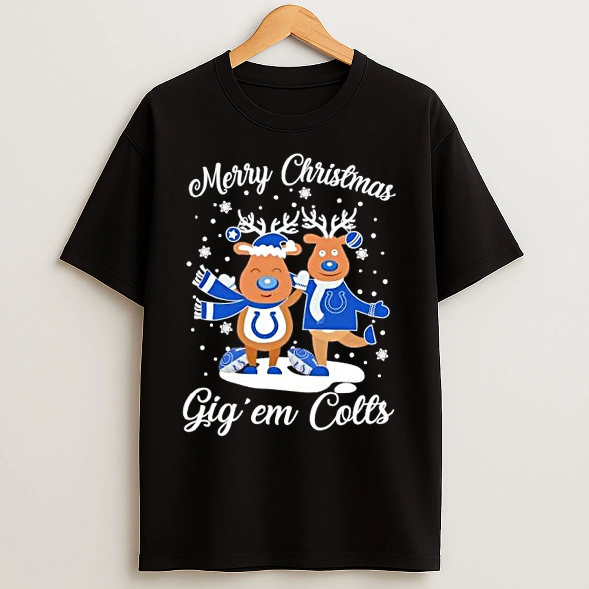 Merry Christmas Gig Em Indianapolis Colts T Shirts
