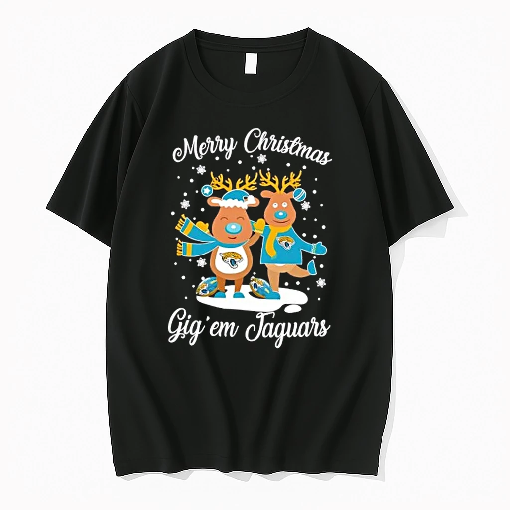 Merry Christmas Gig Em Jacksonville Jaguars Shirts