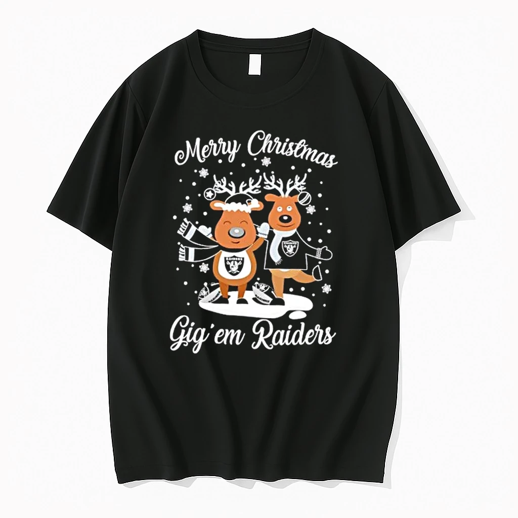 Merry Christmas Gig Em Las Vegas Raiders Shirts