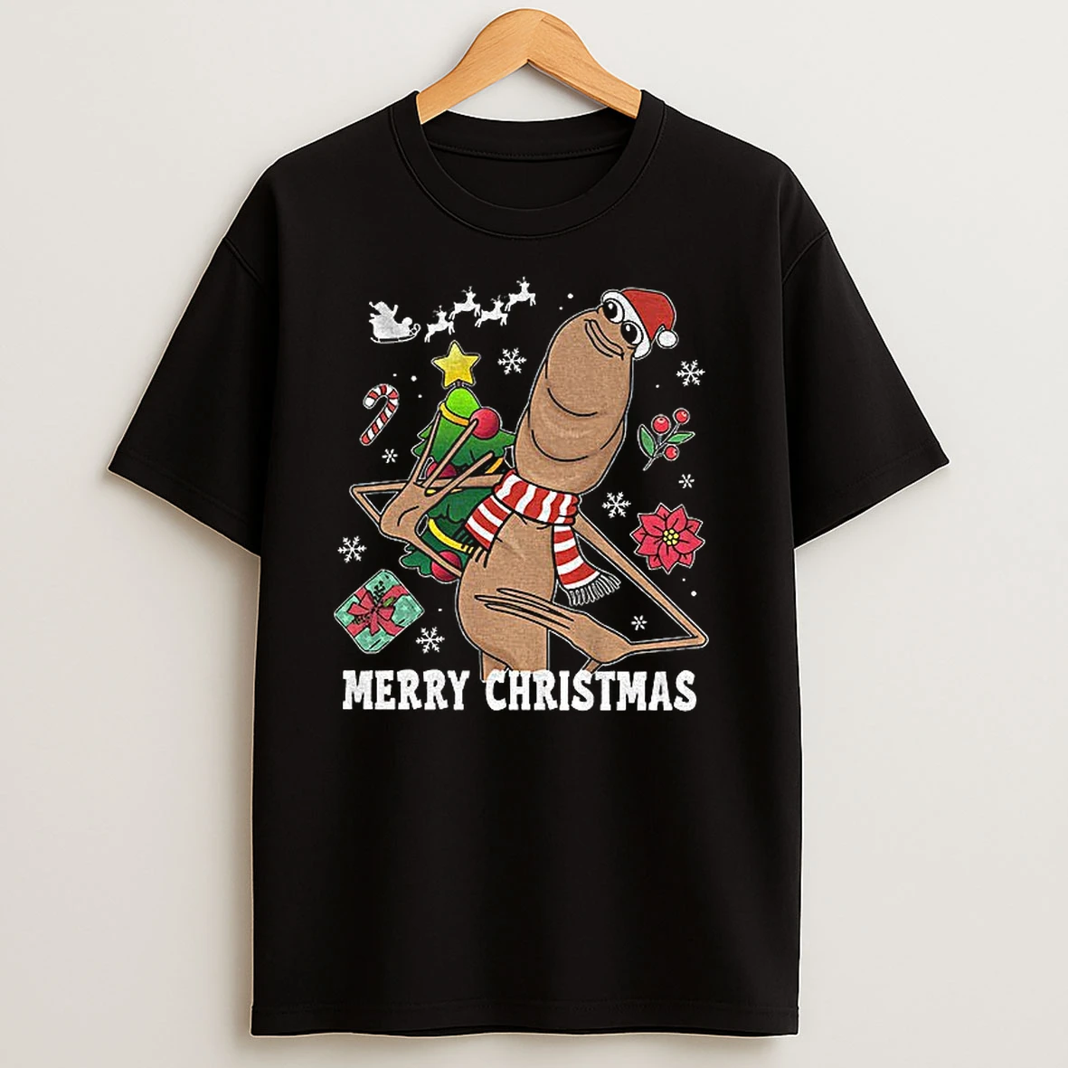 Merry Christmas Marcus The Worm Funny T Shirts