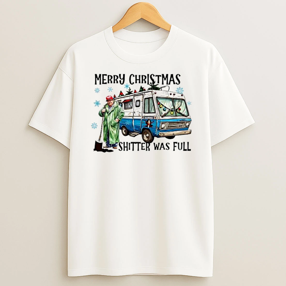 Merry Christmas Shitter Was Full Trump President Shirts