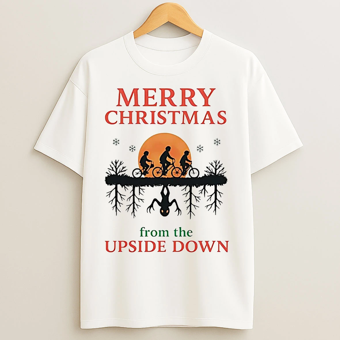 Merry Christmas From The Upside Down Stranger Things T Shirts