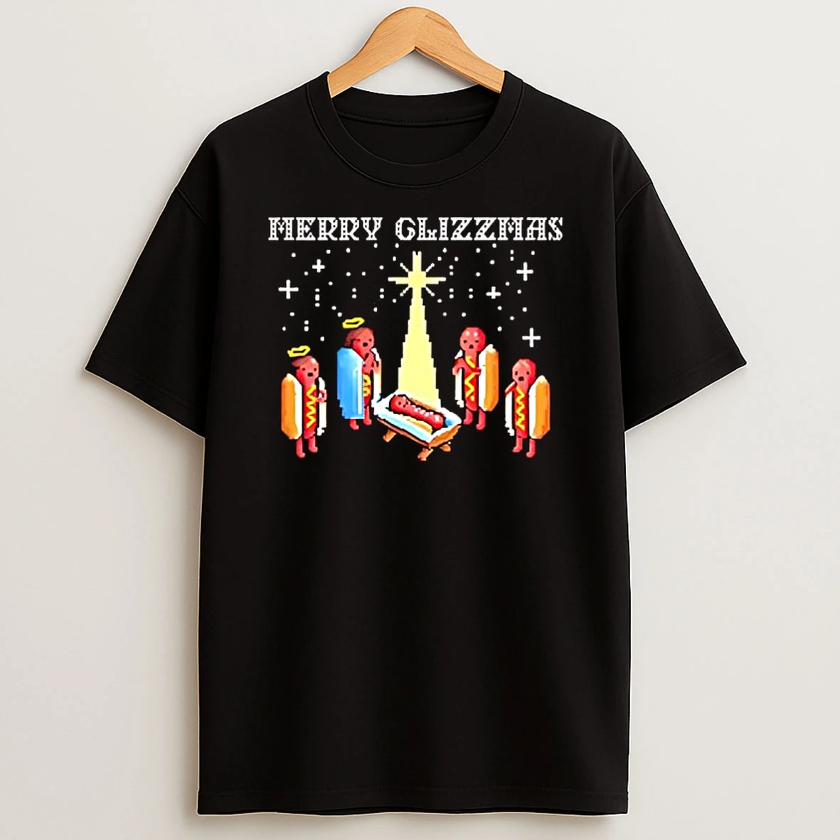 Merry Glizzmas Mesh Trucker Hotdog Shirts