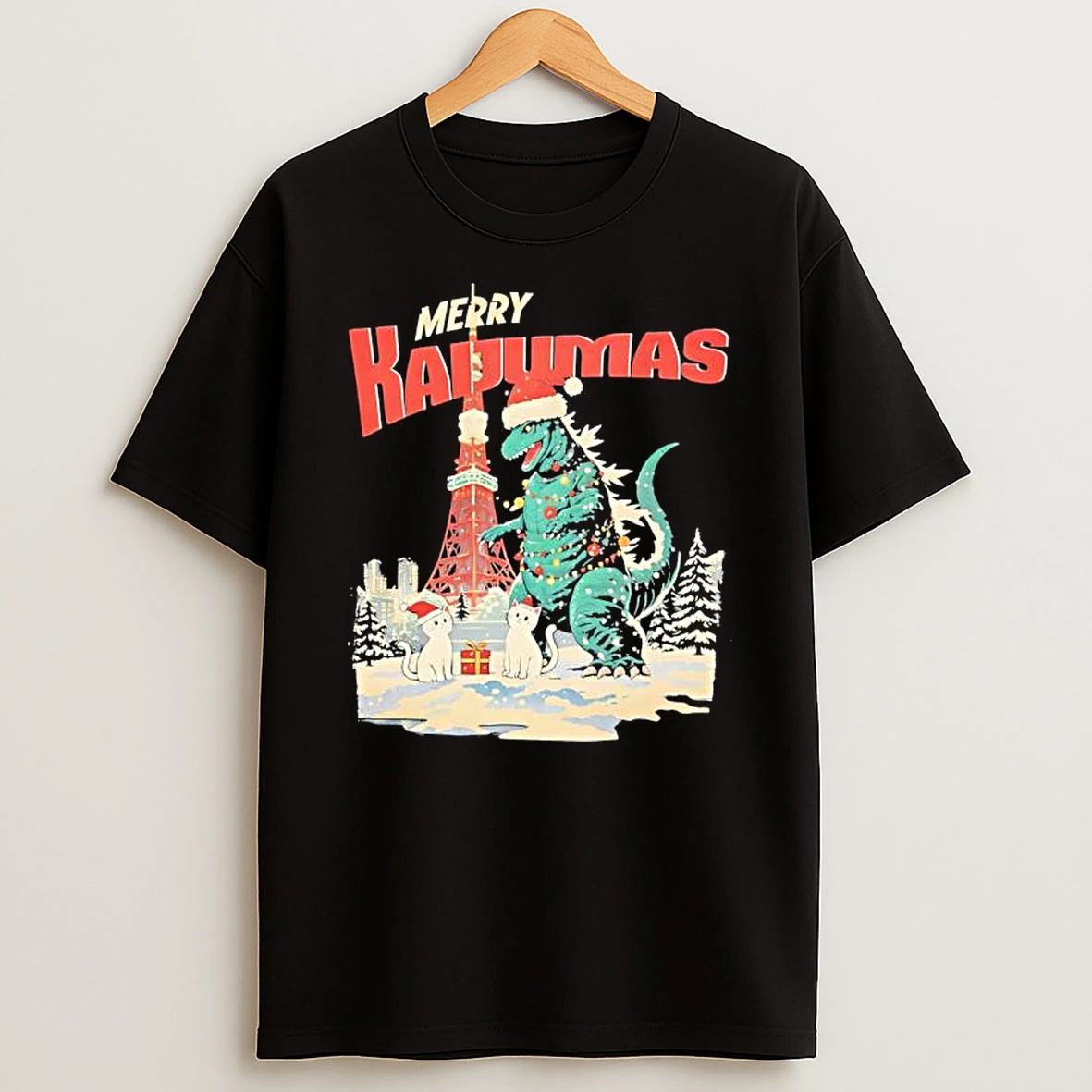 Merry Kadumas Harajuku Kaiju Christmas Shirts
