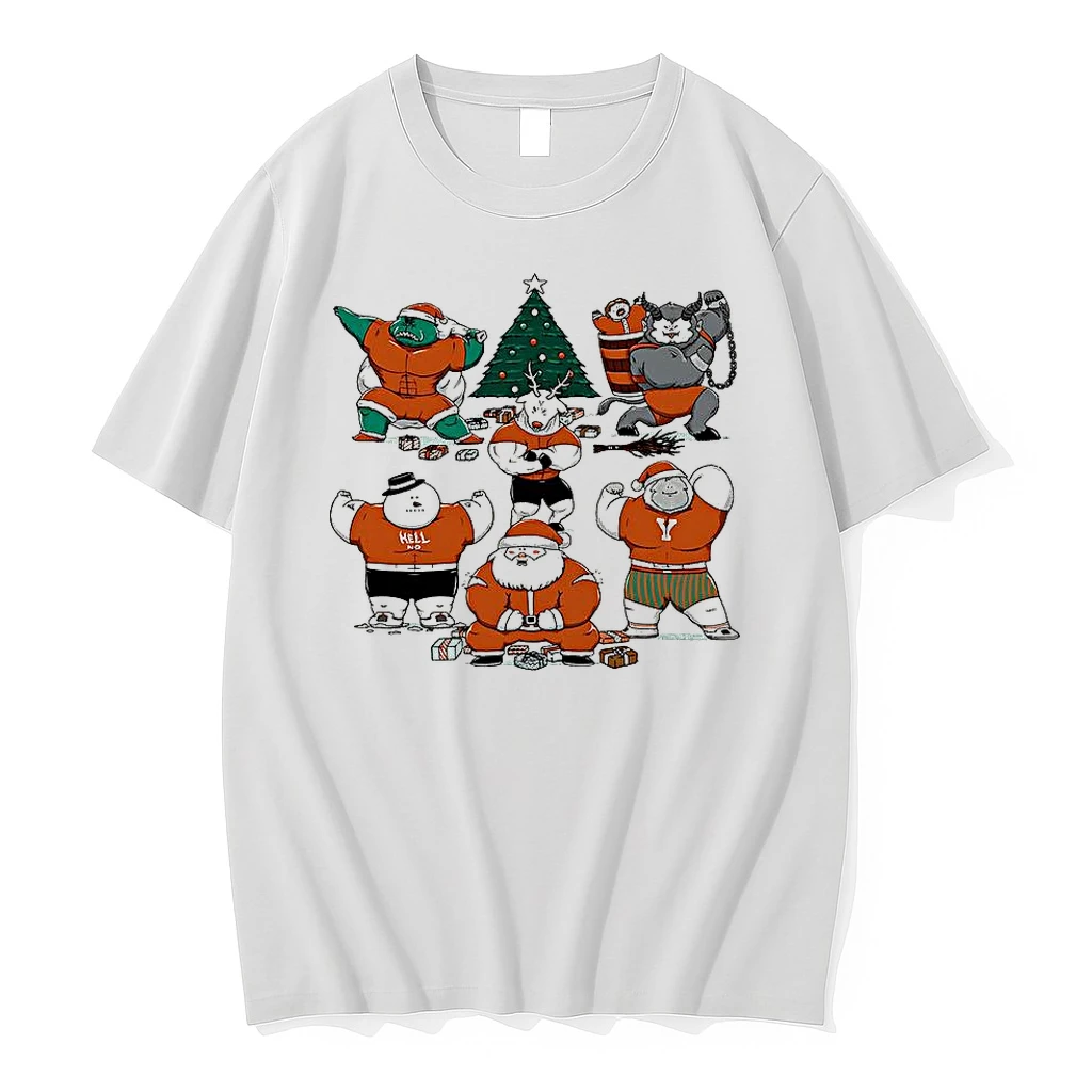 Merry Muscular Christmas Characters Shirts