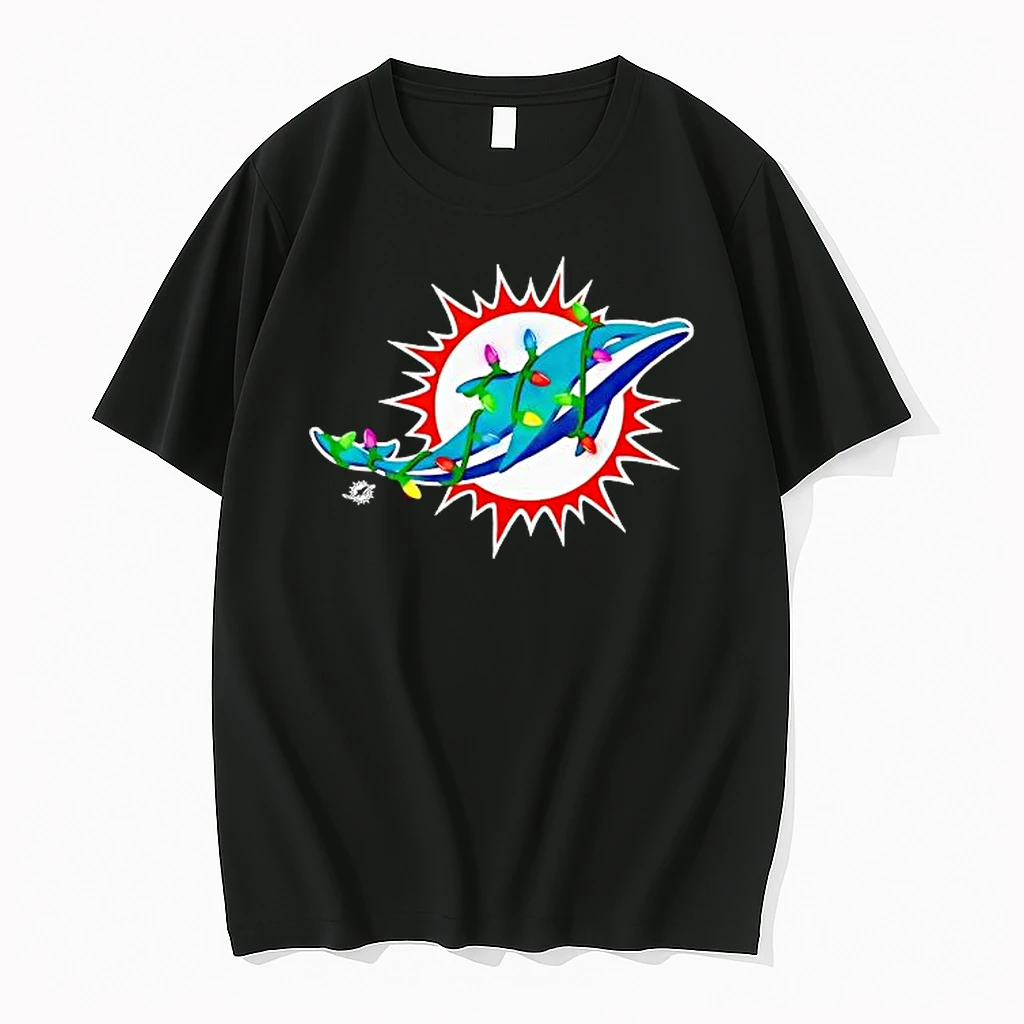 Miami Dolphins Logo Holiday Lights Shirts