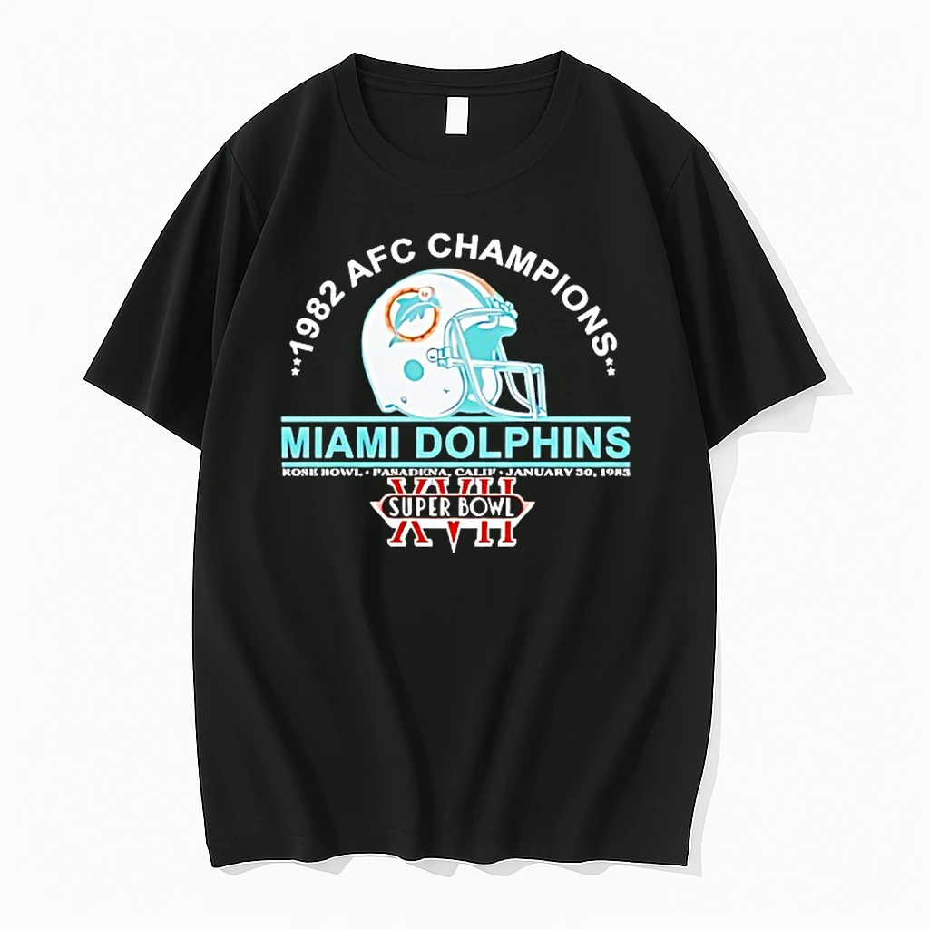 Miami Dolphins Football Helmet 1992 Afc Champions Super Bowl Xvii Shirts