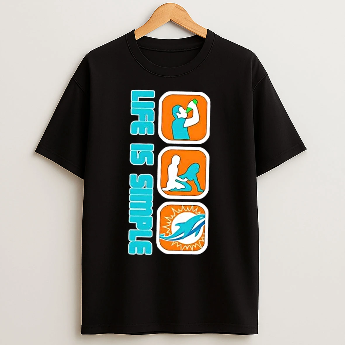 Miami Dolphins Football Life Is Simple T Shirts