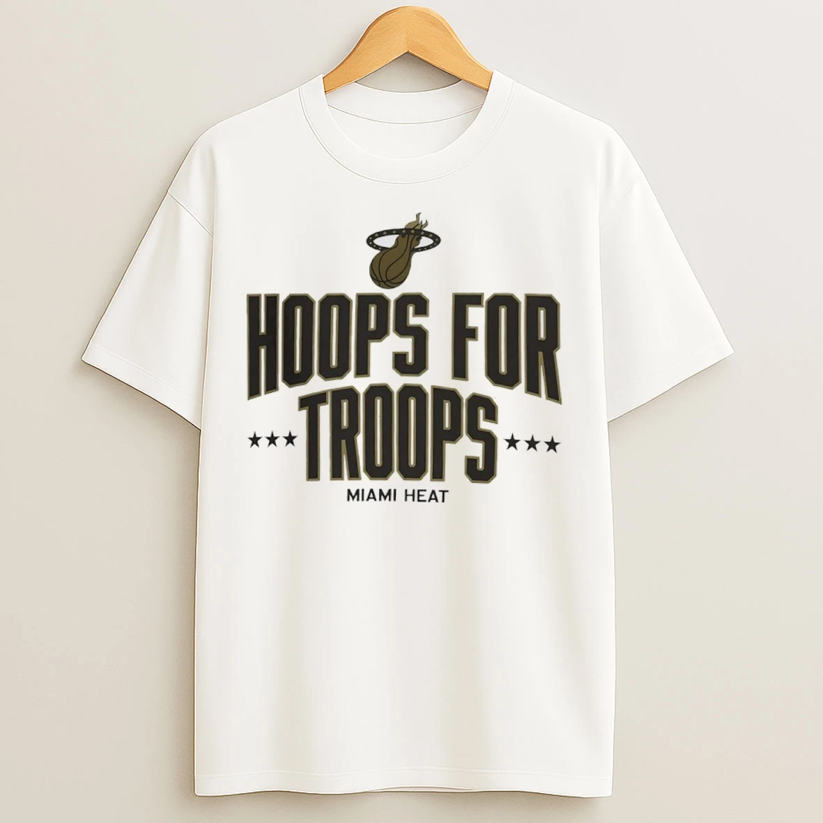 Miami Heat Hoops For Troops T Shirts