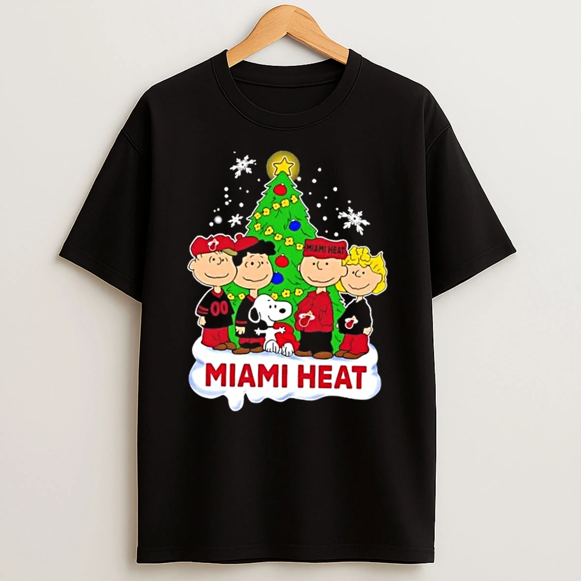 Miami Heat X Peanuts Snoopy And Friends Christmas Tree Shirts