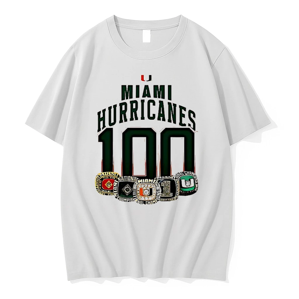 Miami Hurricanes 100 Ring Shirts