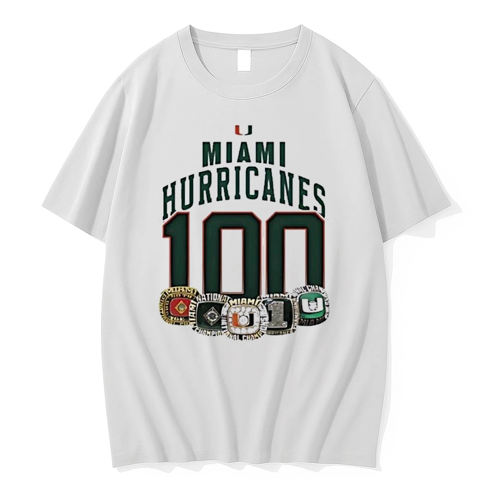 Miami Hurricanes 100th Anniversary Rings Shirts