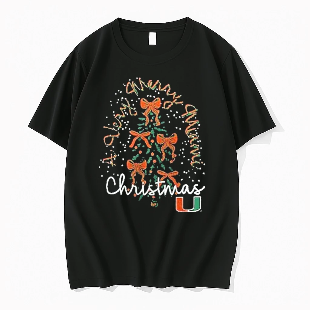 Miami Hurricanes Christmas Tree Holiday Shirts