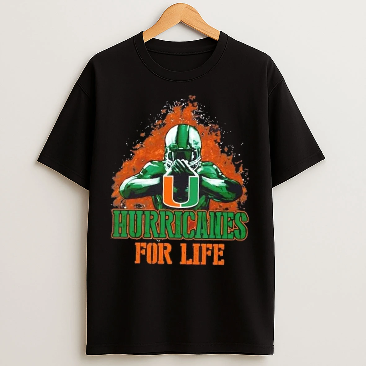 Miami Hurricanes Football For Life T Shirts