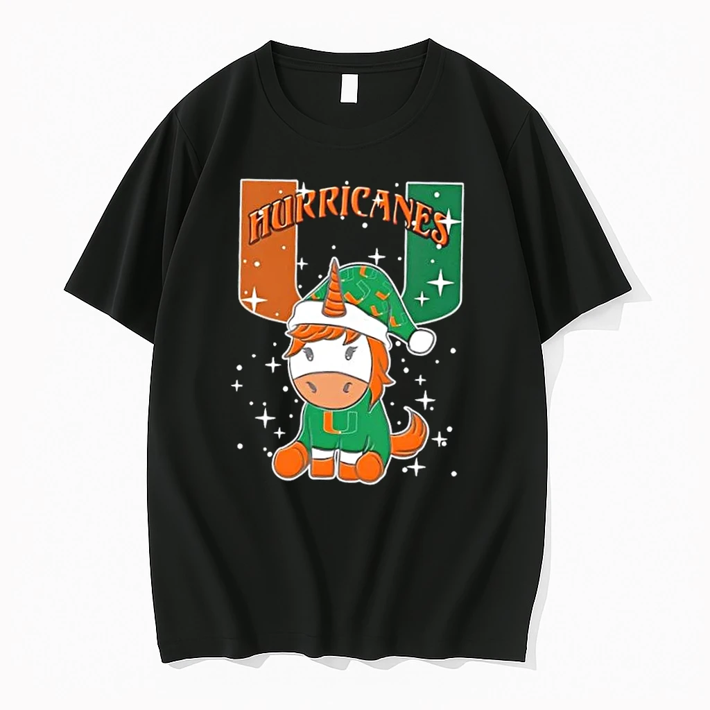 Miami Hurricanes Football X Unicorn Merry Christmas Shirts