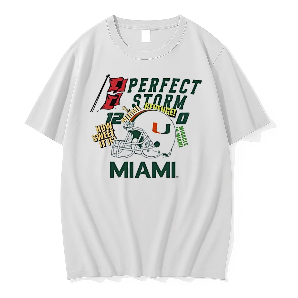 Miami Hurricanes Nostalgia Perfect Storm Shirts