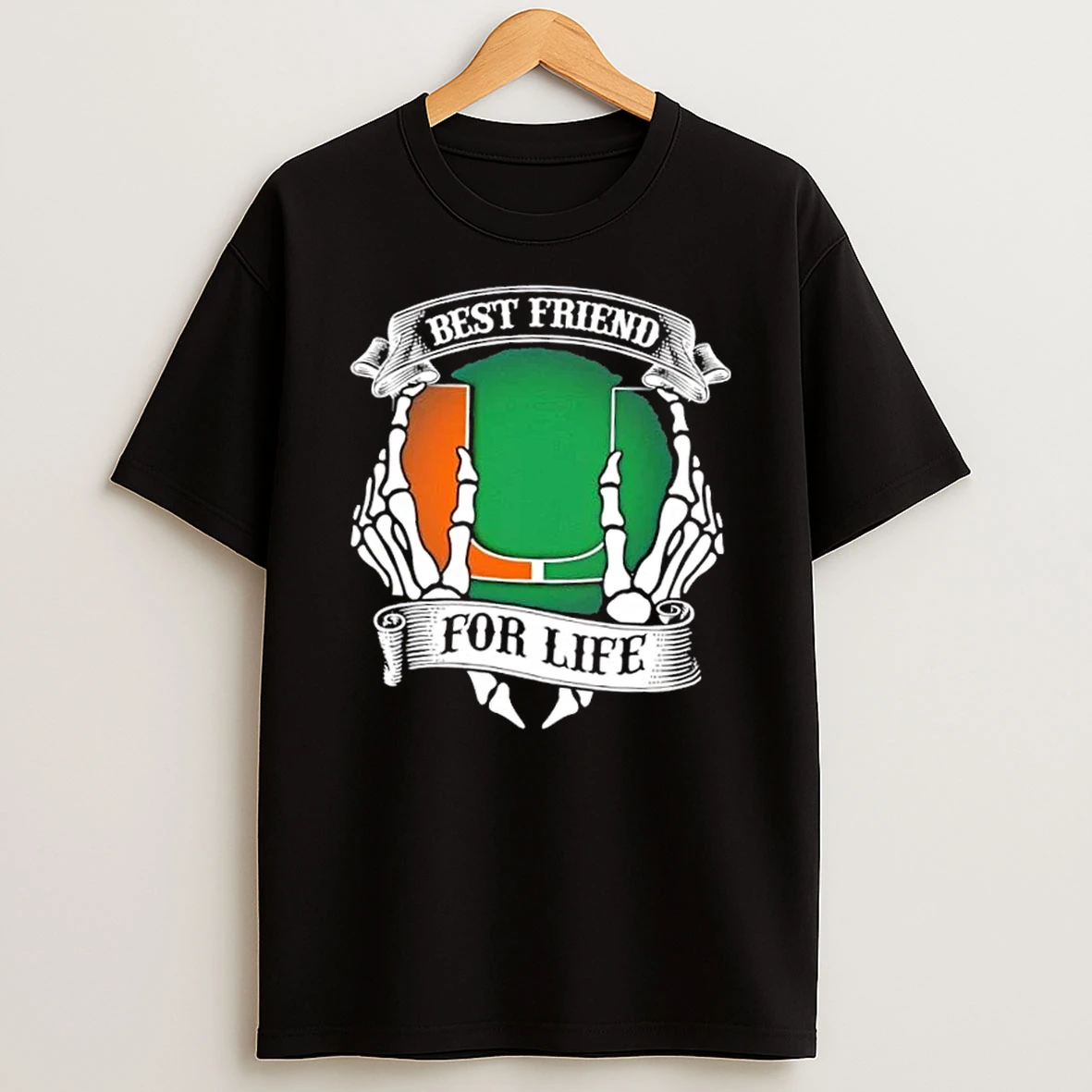 Miami Hurricanes Best Friend For Life Hands Bones Shirts