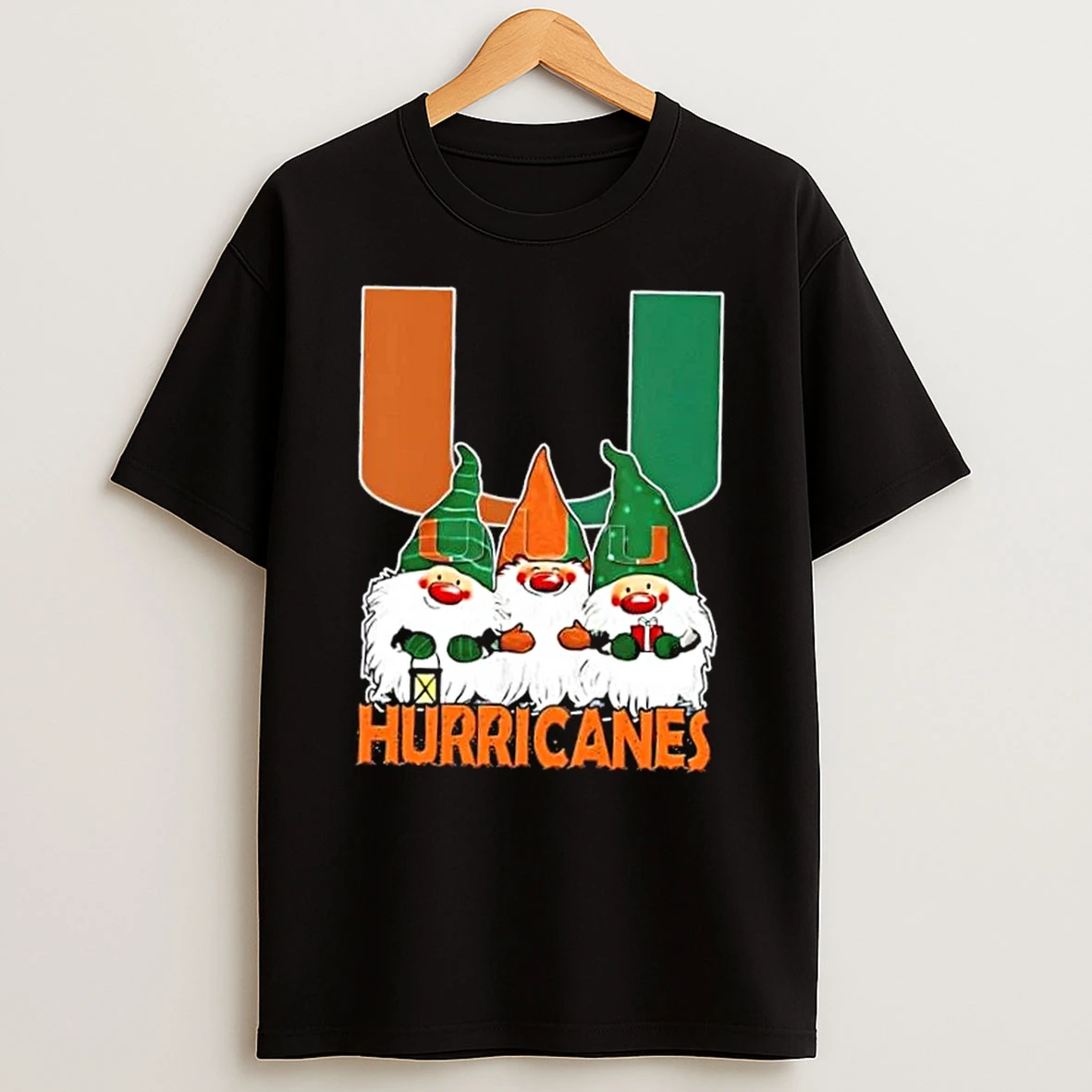 Miami Hurricanes X Gnomes Xmas Christmas Shirts