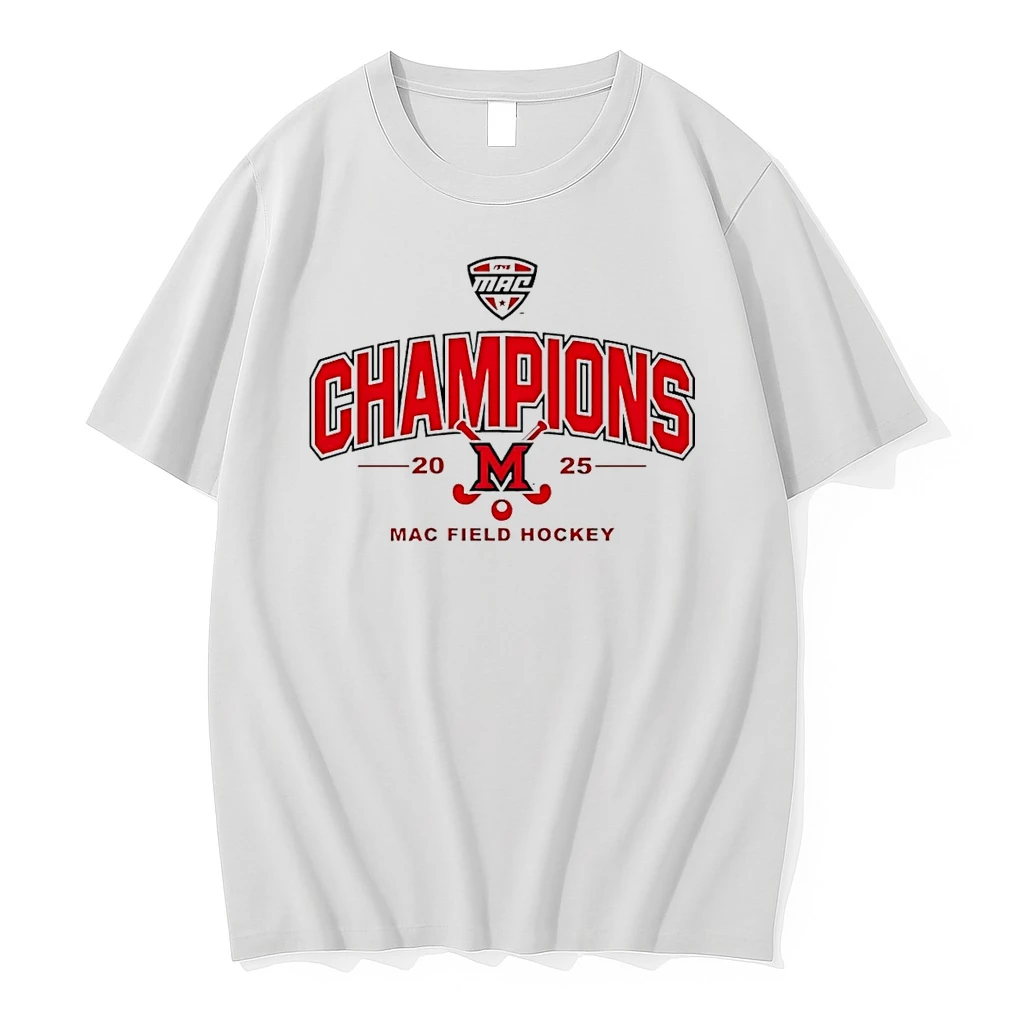 Miami Redhawks 2025 Mac Field Hockey Champions Shirts