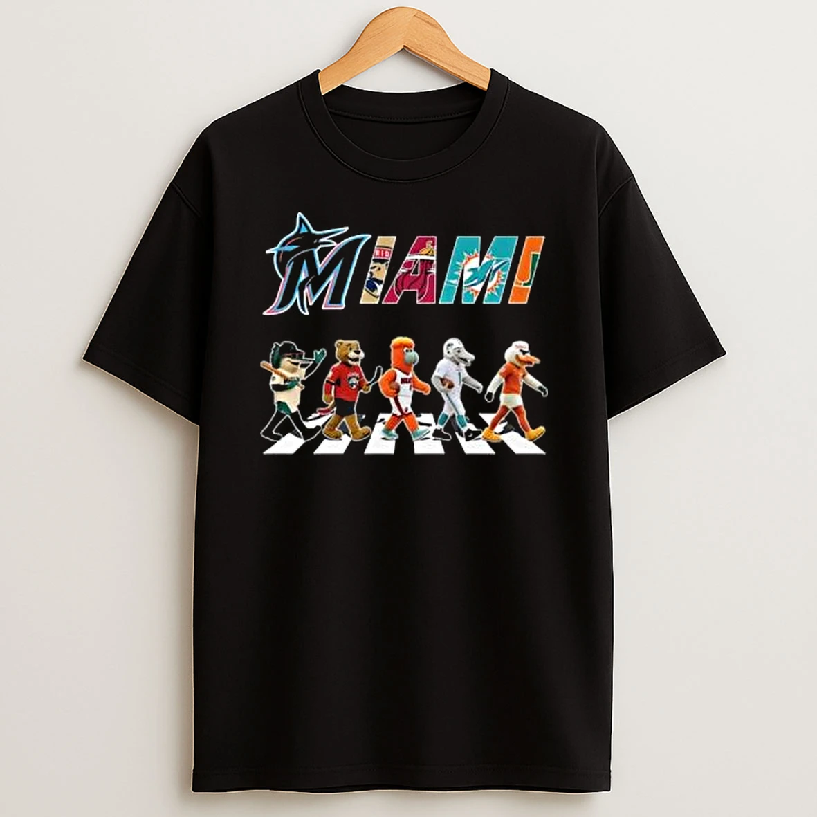 Miami Sports Team Mascot Abbey Road 2025 Shirts