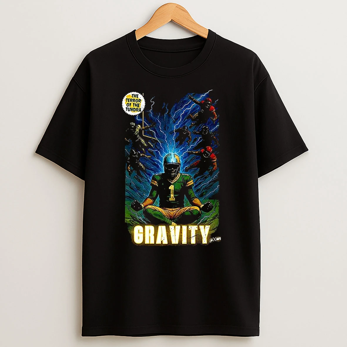 Micah Parsons Gravity Green Bay Packers Gravity Comic Shirts