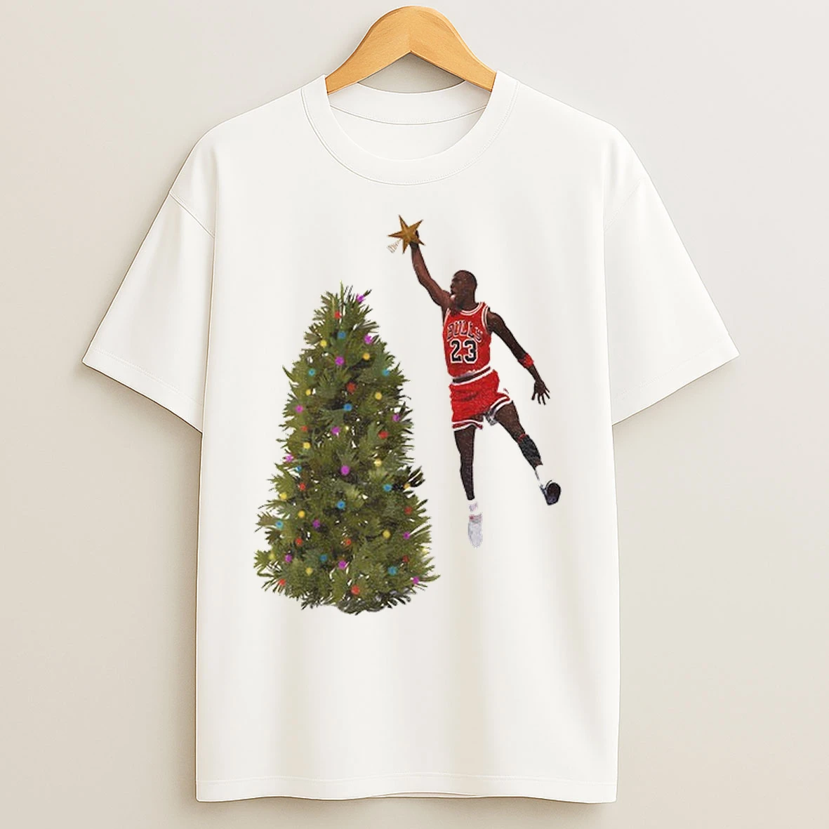 Michael Jordan Christmas Tree Chicago Bulls Basketball Nba Merry Christmas T Shirts