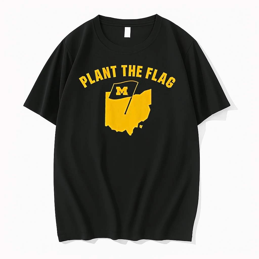 Michigan Football Plant The Flag Logo Shirts