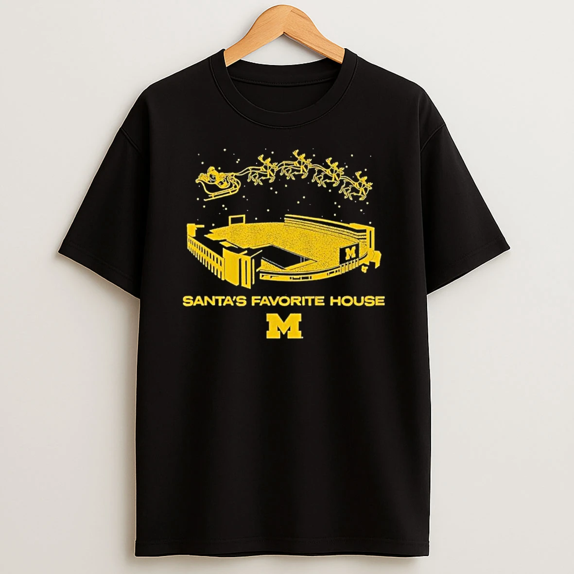 Michigan Football Santas Favorite House Shirts