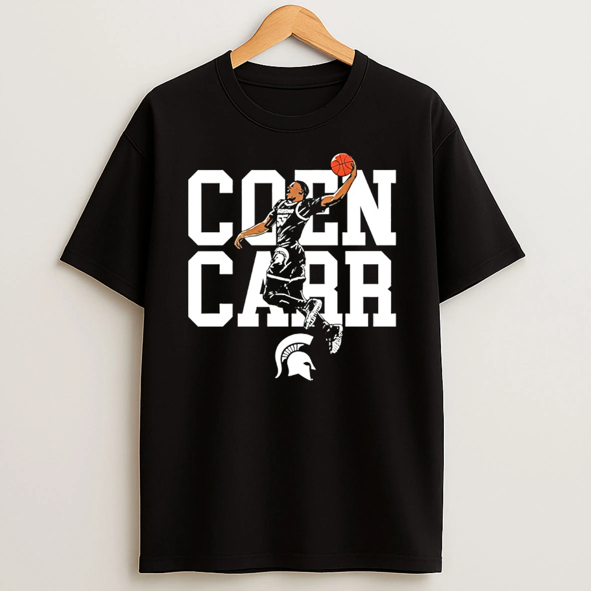 Michigan State Basketball Coen Carr Air Pose Star Shirts