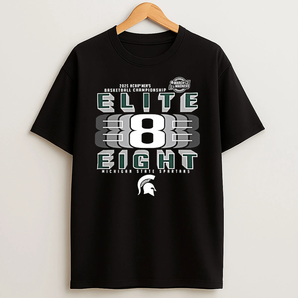 Michigan State Spartans 2025 Ncaa Mens Basketball Tournament Elite 8 Shirts