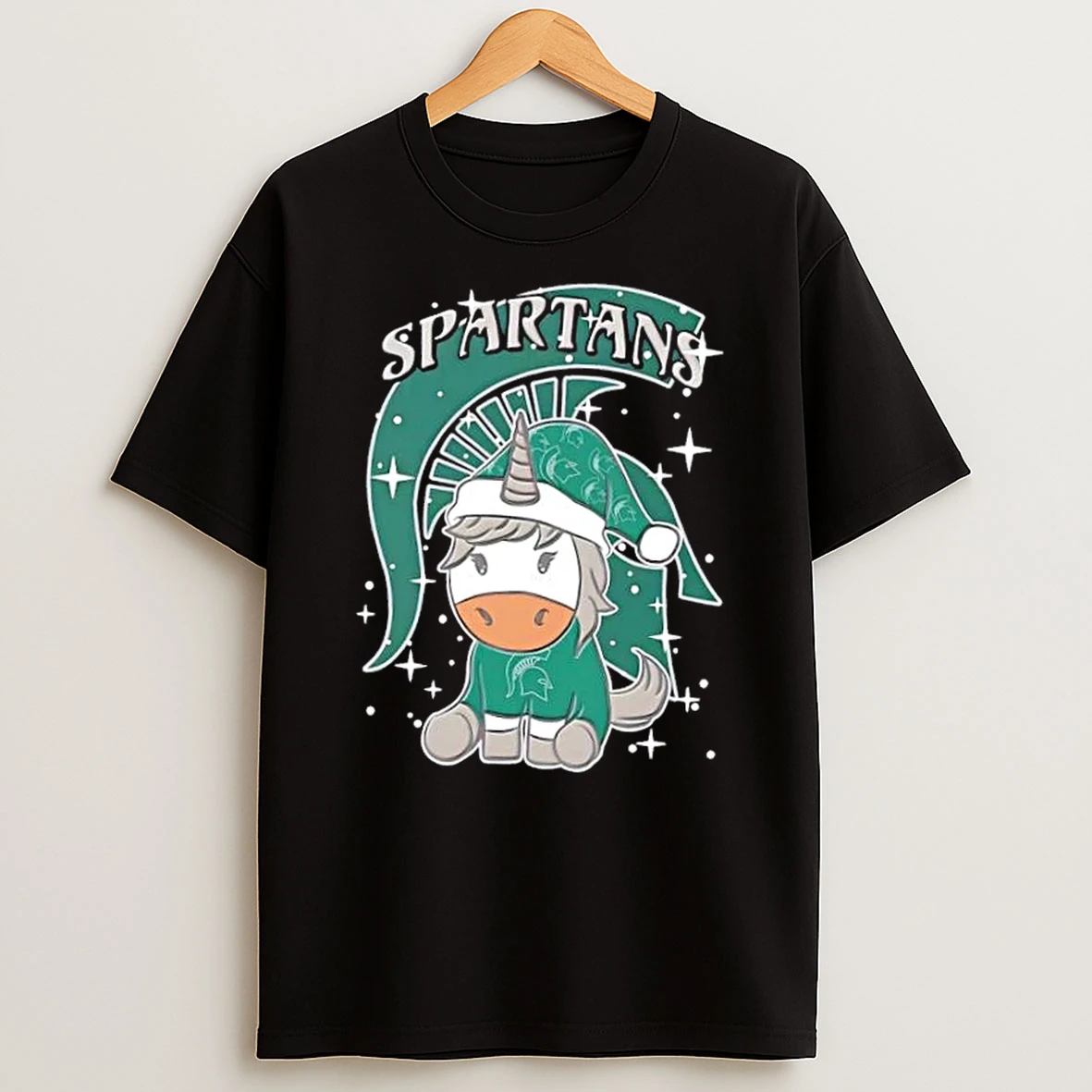 Michigan State Spartans Football X Unicorn Merry Christmas Shirts