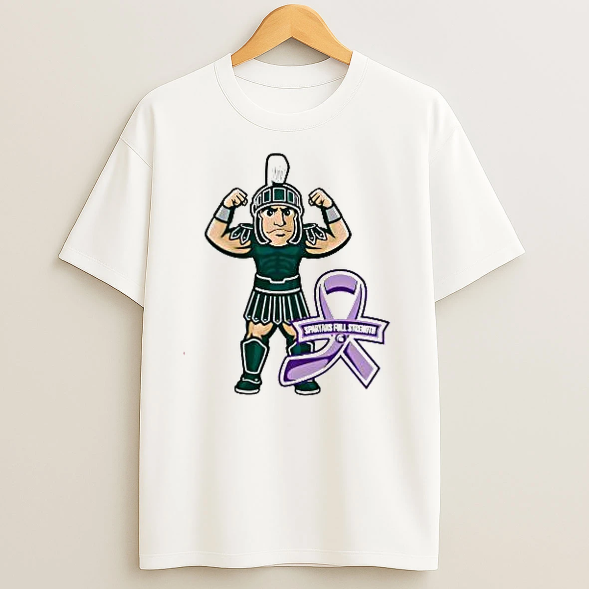 Michigan State Spartans Full Strength Cartoon T Shirts