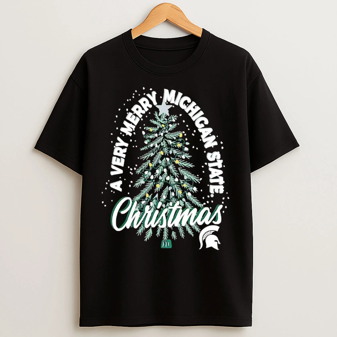 Michigan State Spartans A Very Merry Michigan State Christmas T Shirts