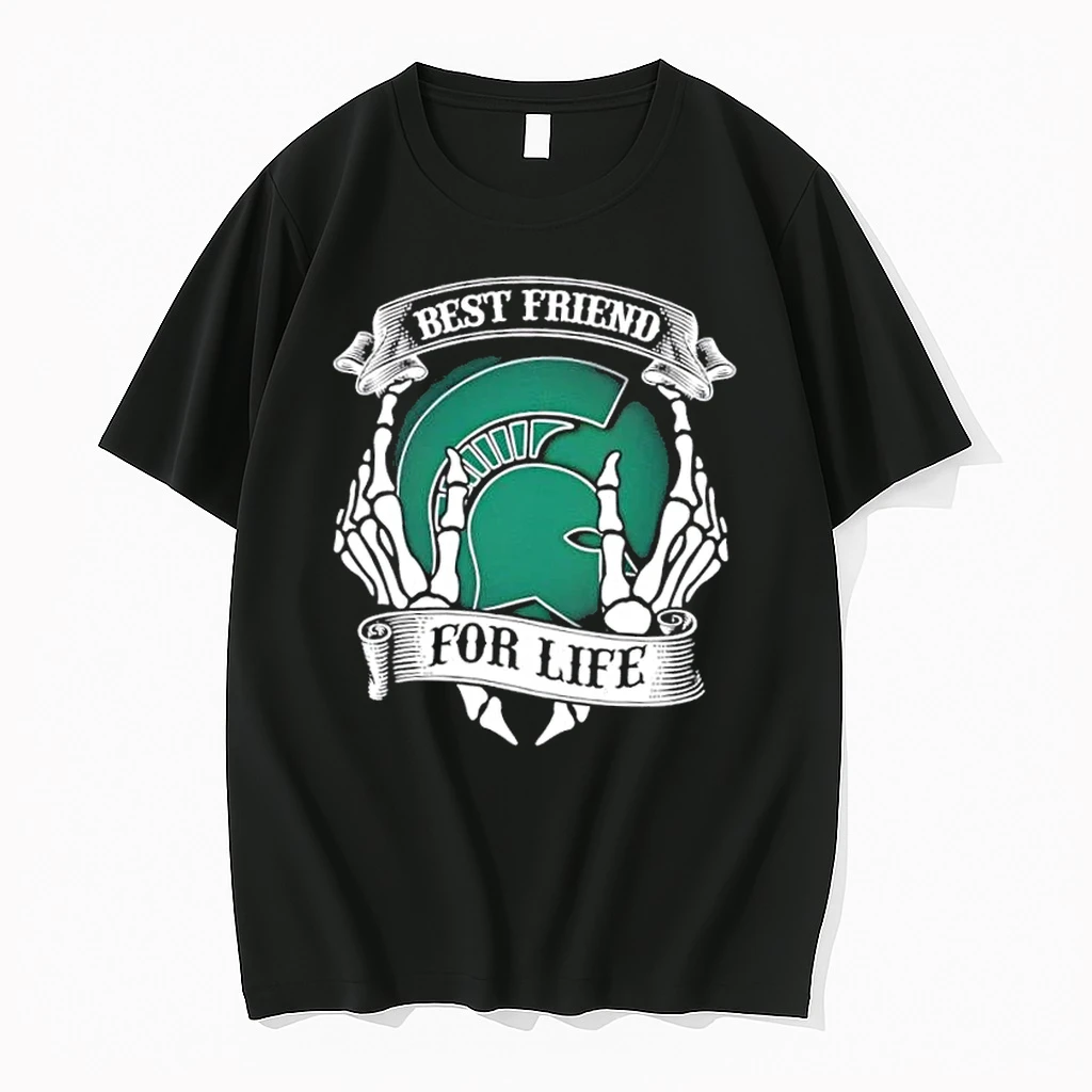 Michigan State Spartans Best Friend For Life Hands Bones Shirts