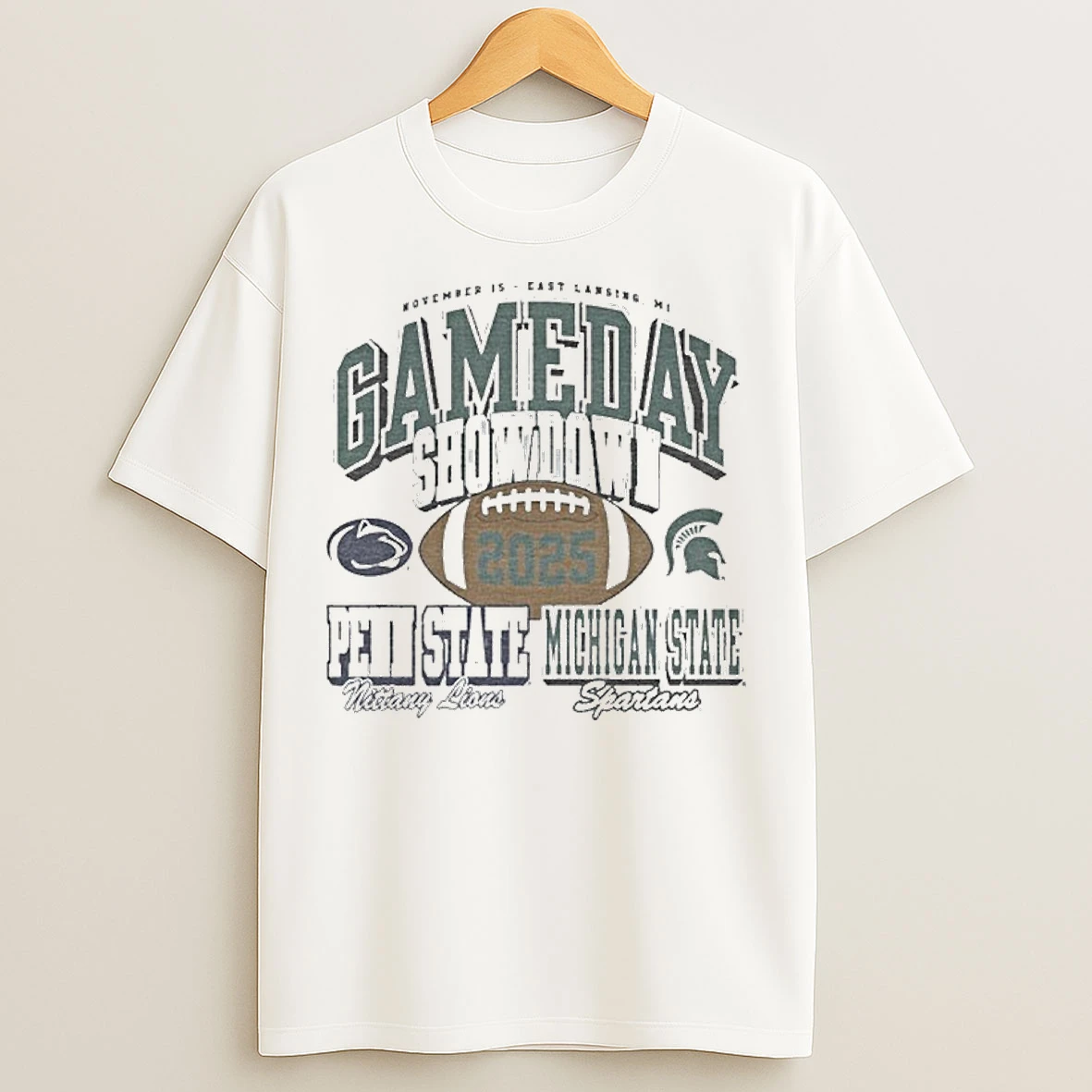 Michigan State Spartans Vs Penn State Nittany Lions 2025 Gameday Showdown T Shirts