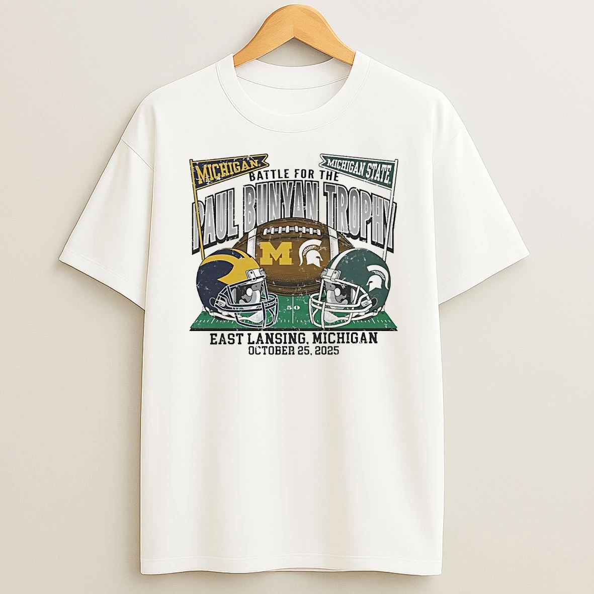 Michigan State Spartans Vs Wolverines 2025 Battle For The Paul Bunyan Trophy Shirts