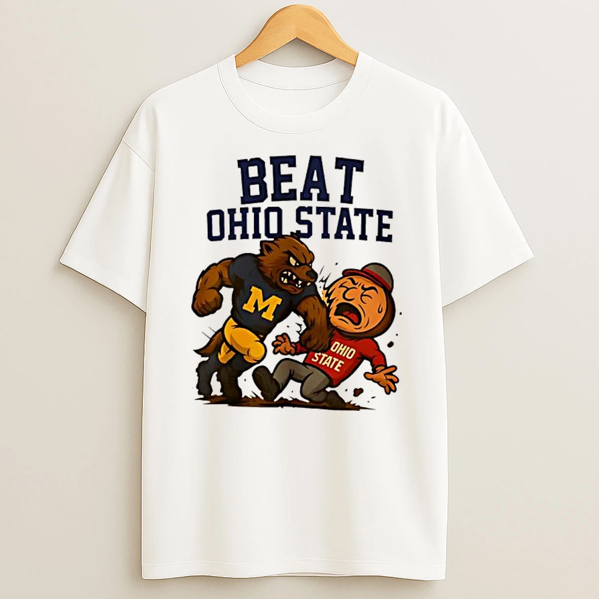 Michigan Wolverines Beat Ohio State 2025 Mascot Shirts