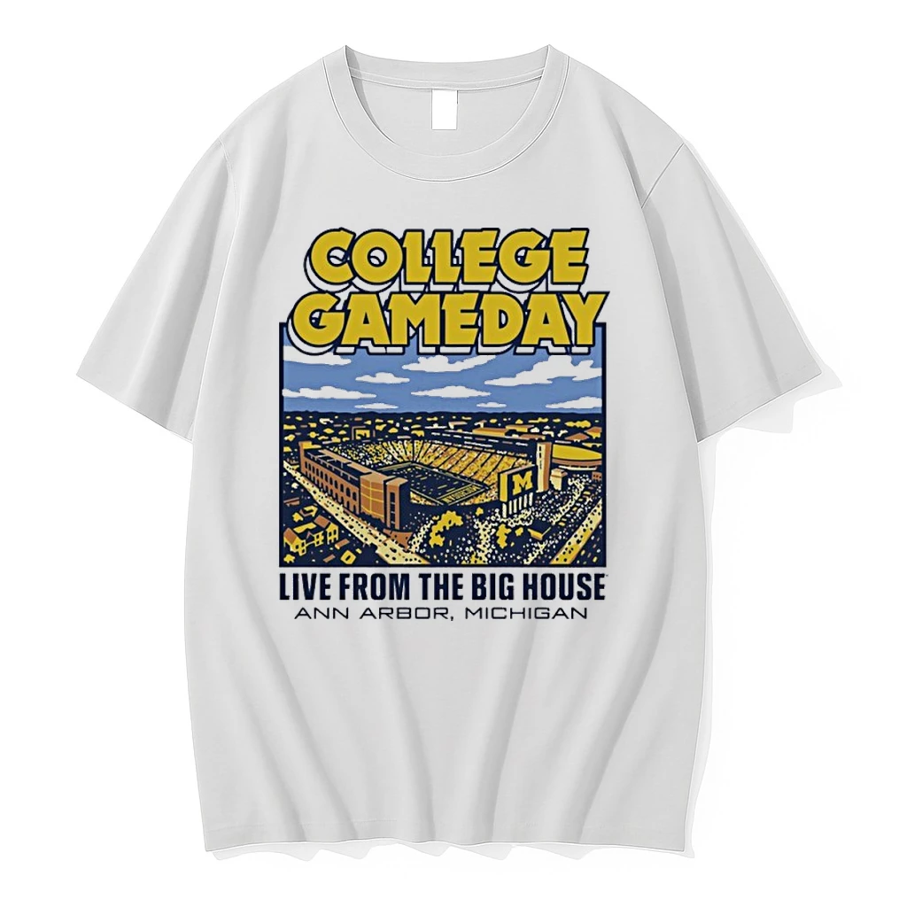 Michigan Wolverines College Gameday 2025 Big House Stadium Shirts